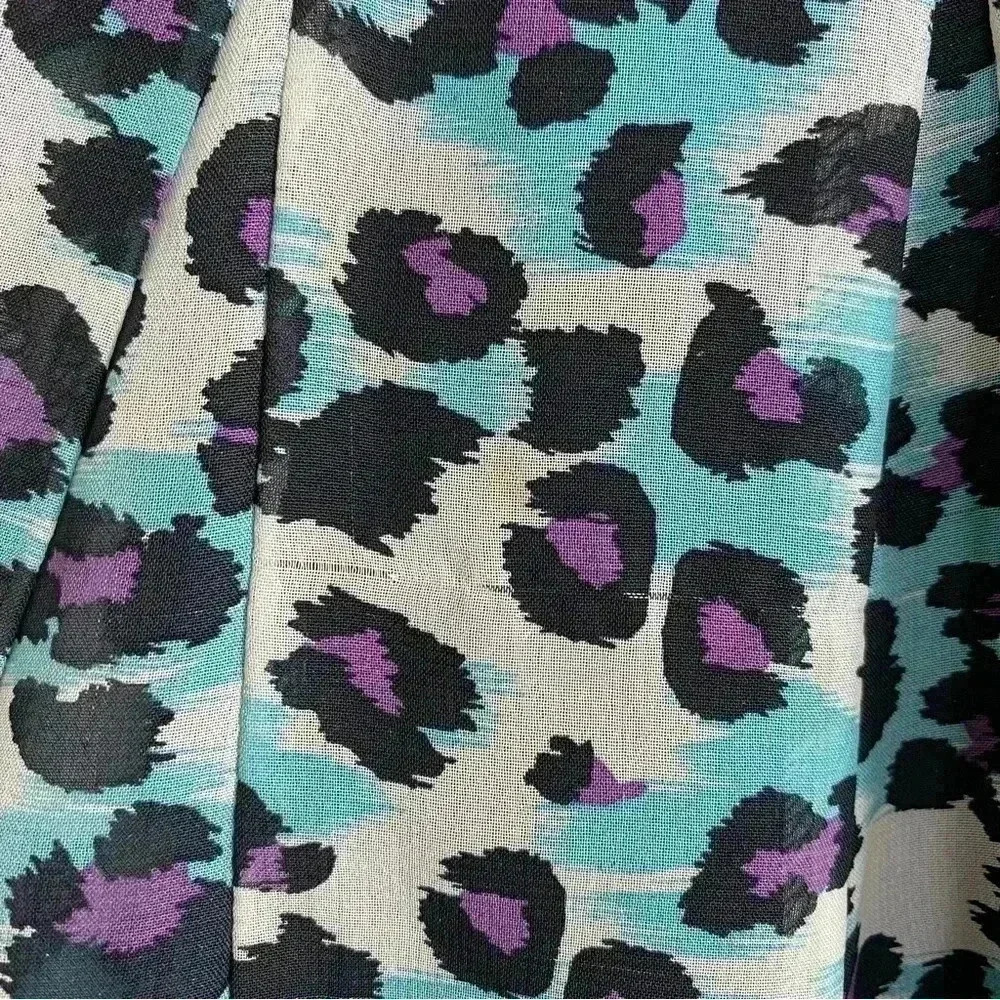 Nicole by Nicole Miller Leopard Print Y2K Low Rise Skirt 4 - Picture 5 of 5